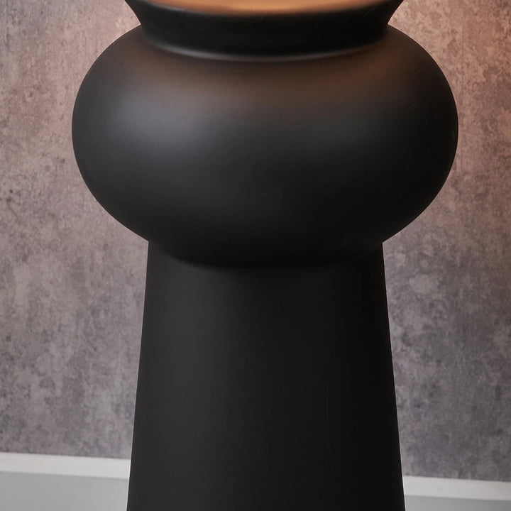 Sloane Contemporary Ceramic Floor Lamp - Black