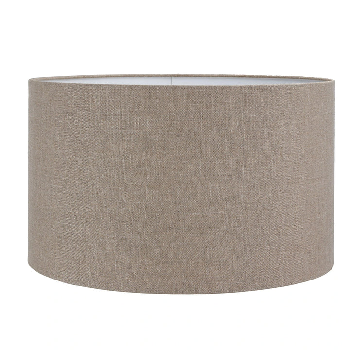 Esha Natural Conical Wood Floor Lamp - Natural Linen