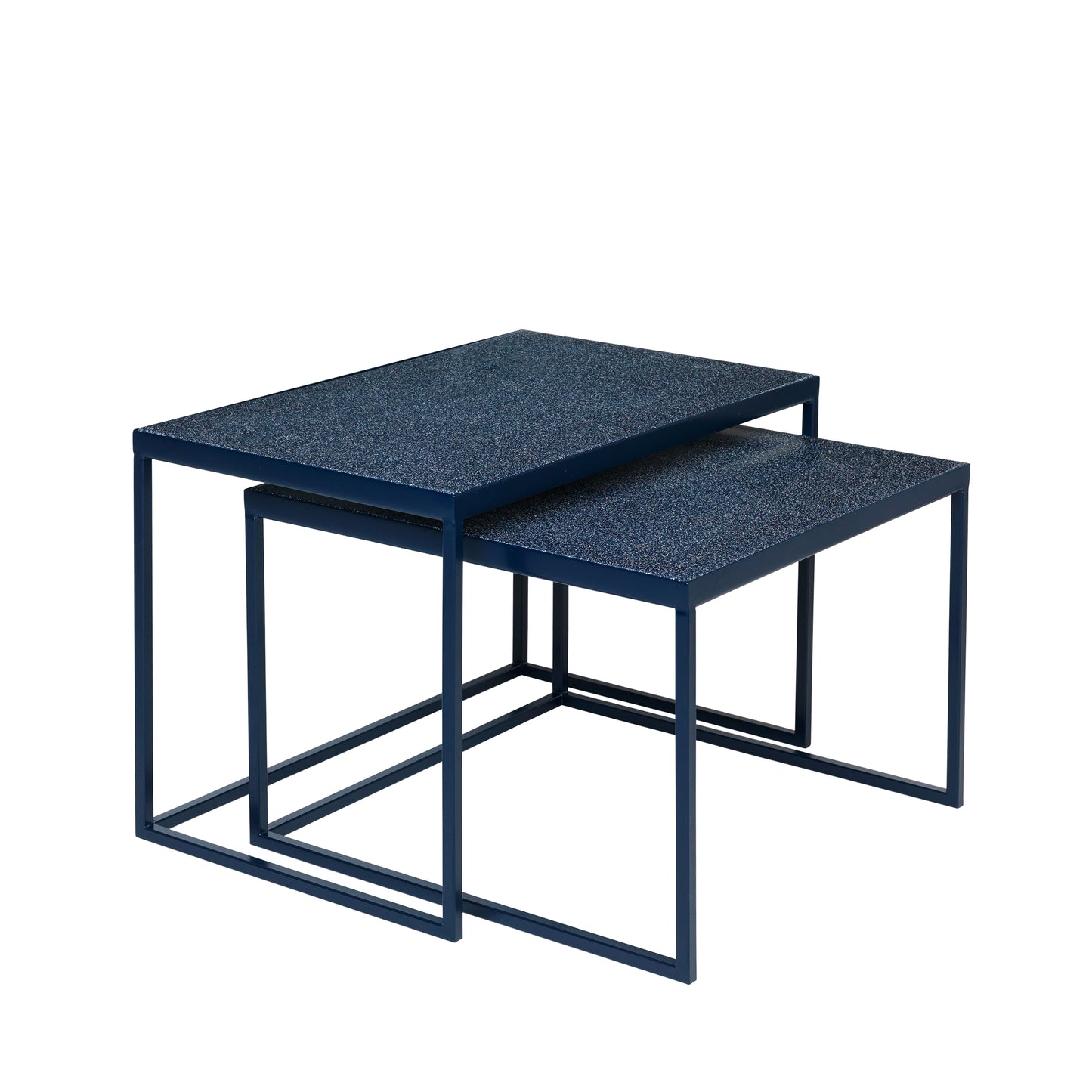 Broste Copenhagen Set of 2 Tilde Tables in Dark Blue