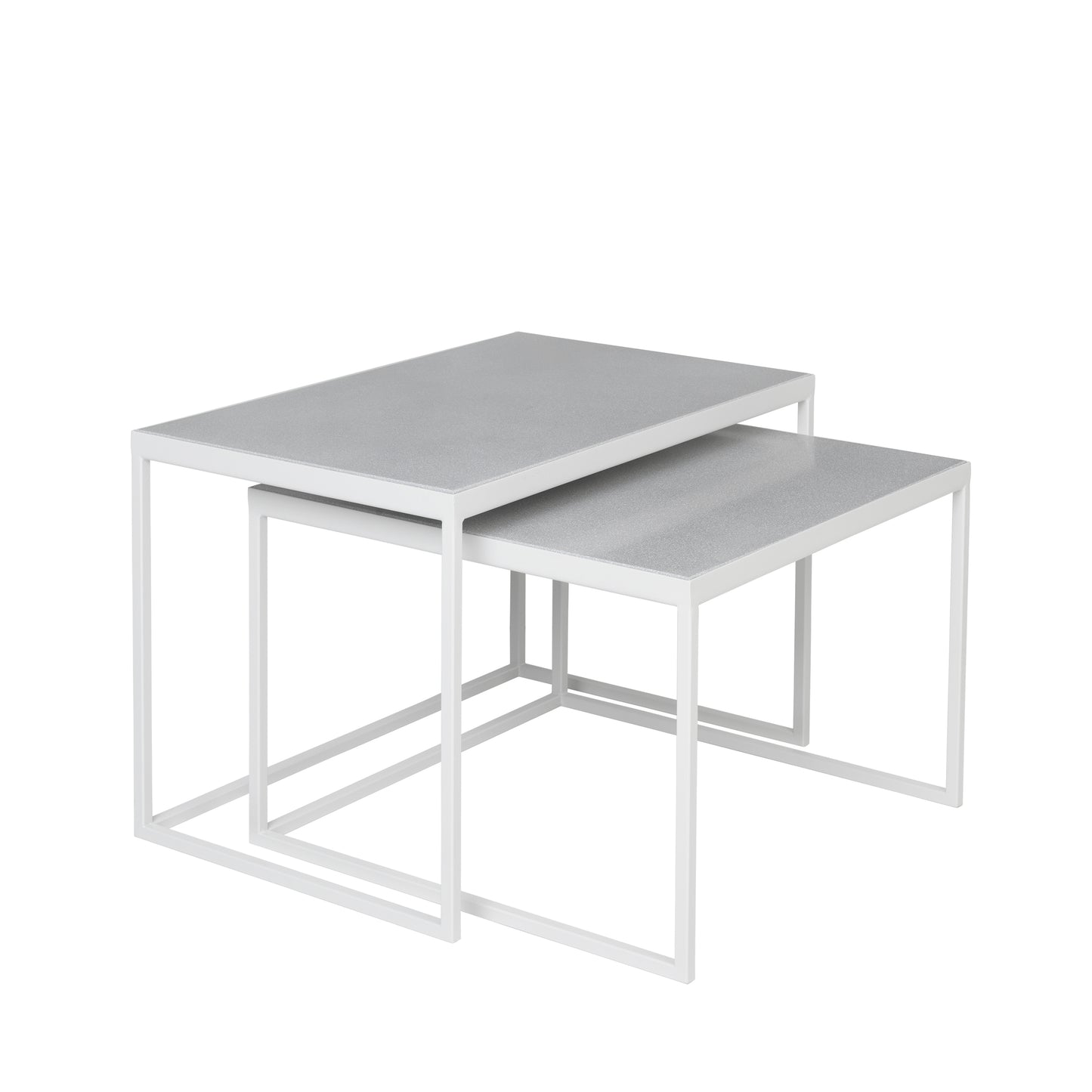 Broste Copenhagen Set of 2 Tilde Tables in Grey White
