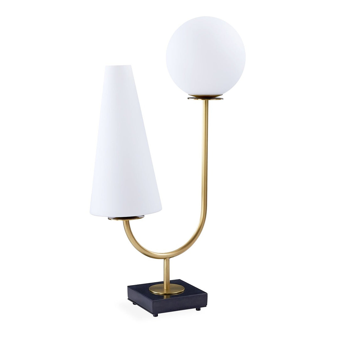 Paradiso Table Lamp - Brass & Black Marble Design Maven 1