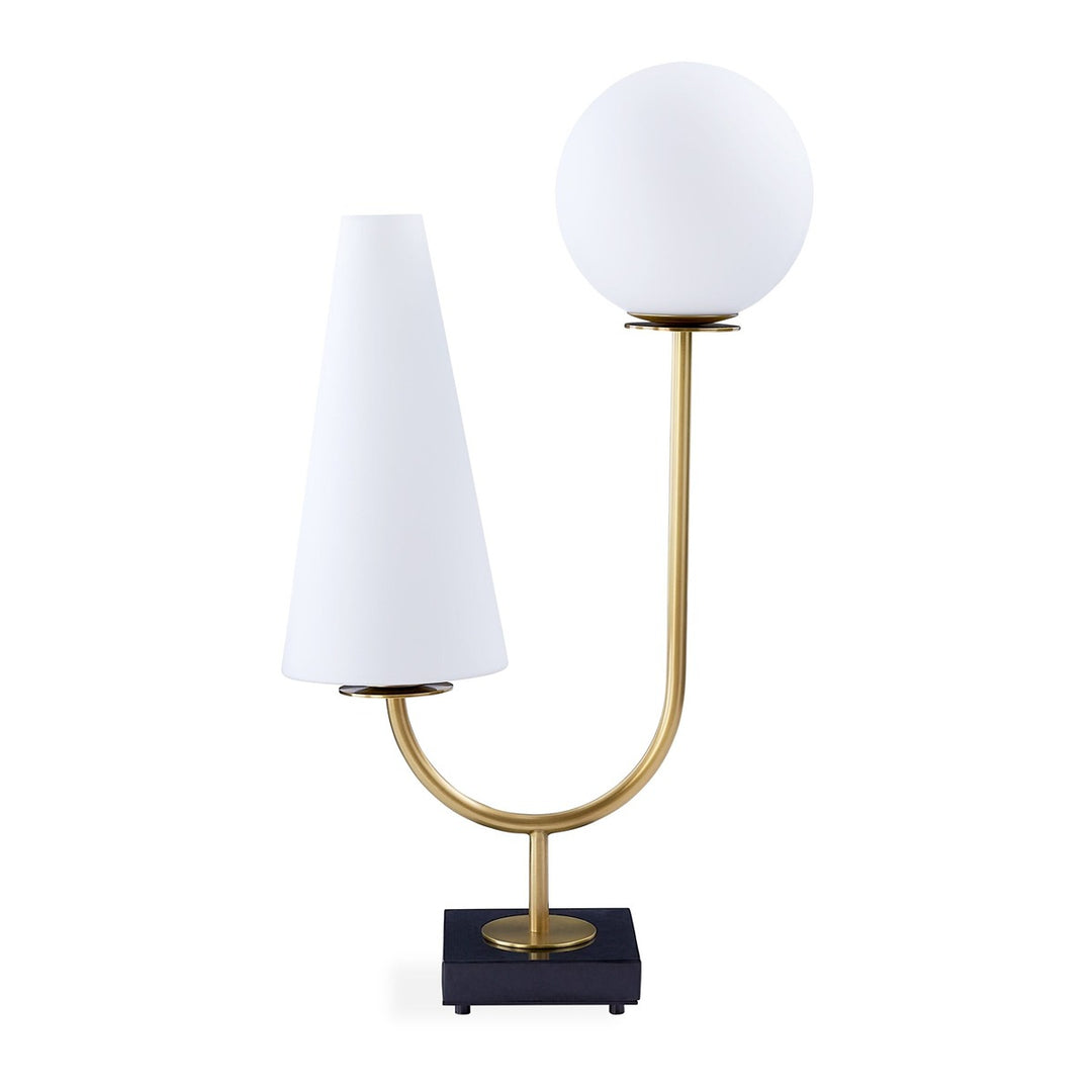 Paradiso Table Lamp - Brass & Black Marble Design Maven 4
