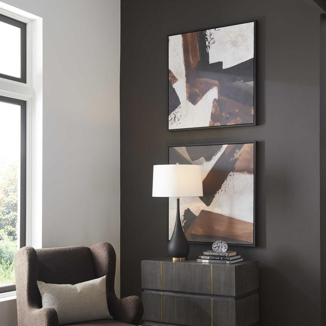 Tactile Inspiration Set of 2 Framed Abstract Art