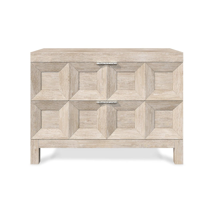 Prado Geometric 2 Drawer Nightstand