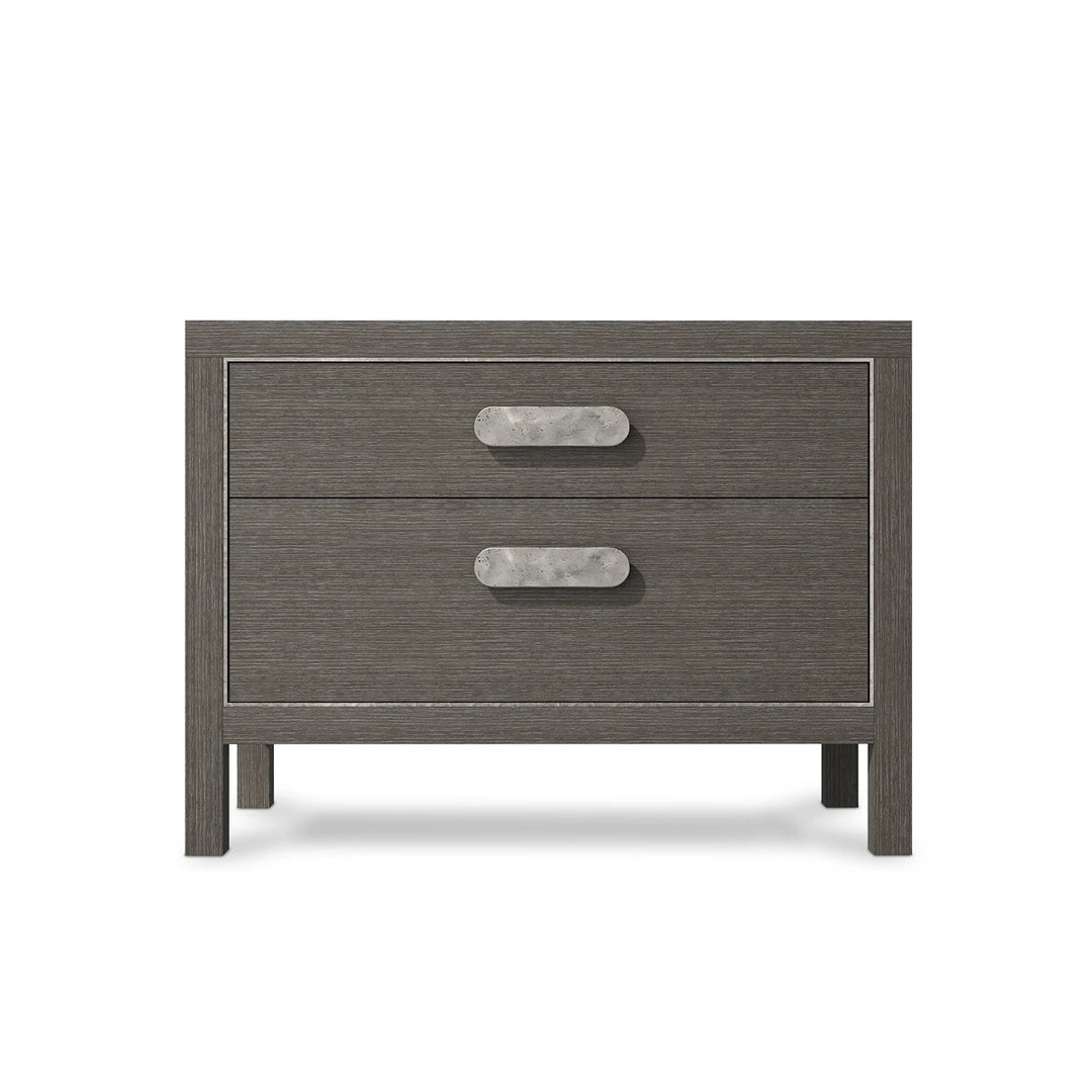 Prado 2 Drawer Wide Nightstand - Porcini