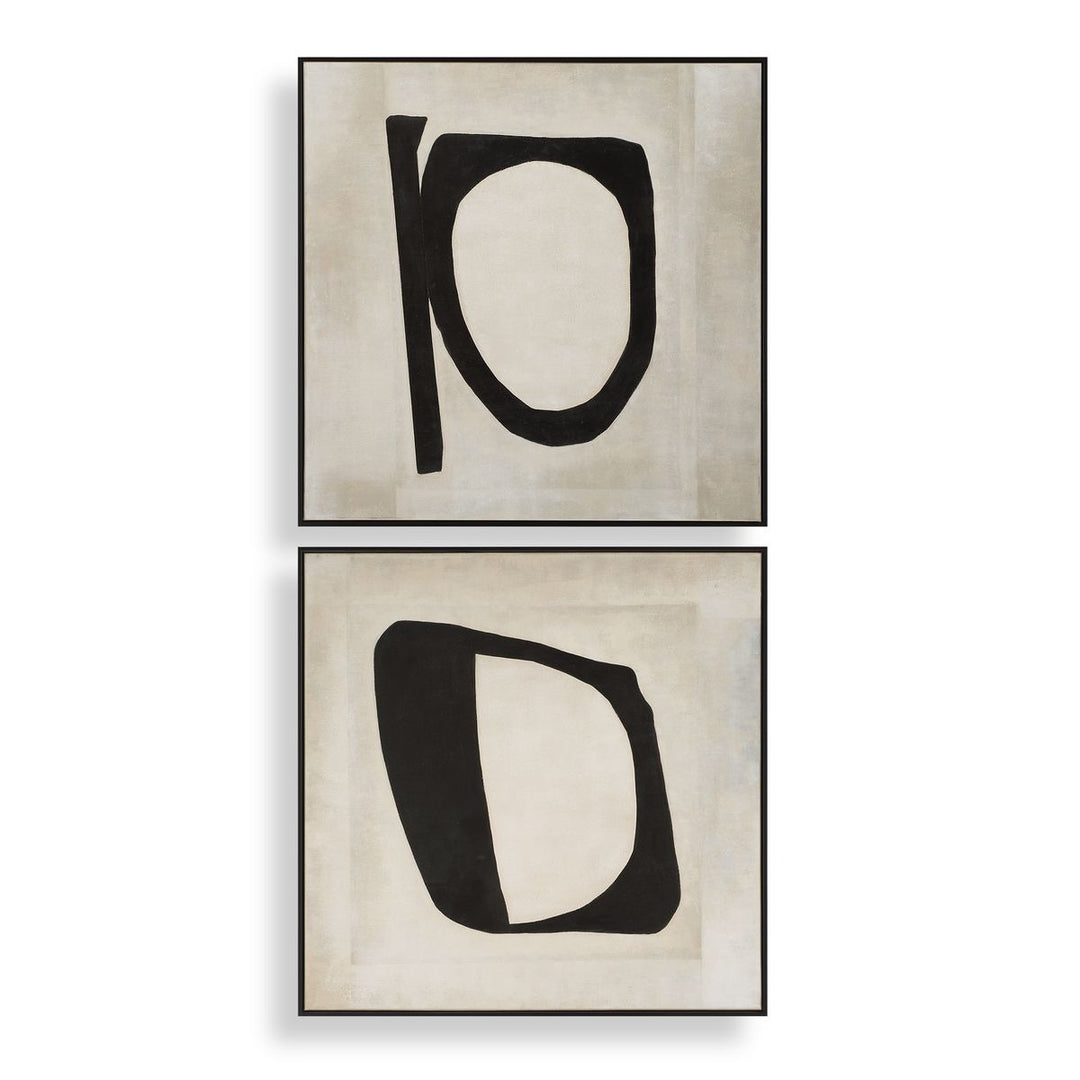 Characters Set of 2 Abstract Art