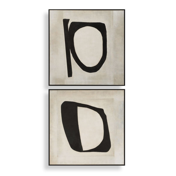 Characters Set of 2 Abstract Art