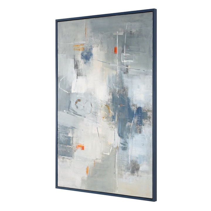 Blueprint Hand Painted Modern Art