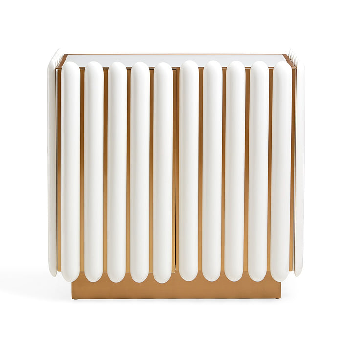 Kiki Cabinet - Ivory & Brass Design Maven 1