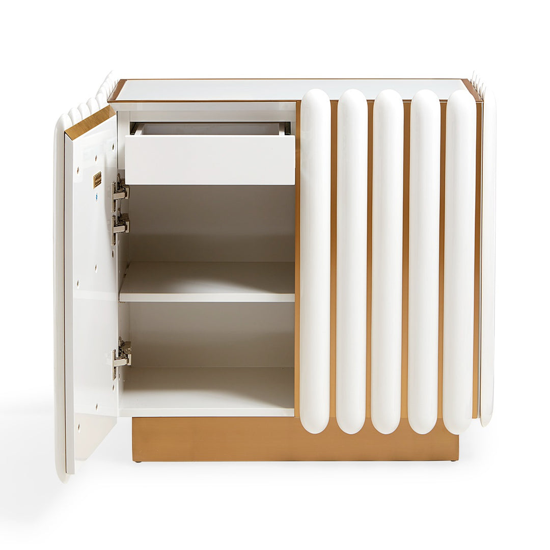Kiki Cabinet - Ivory & Brass Design Maven 3