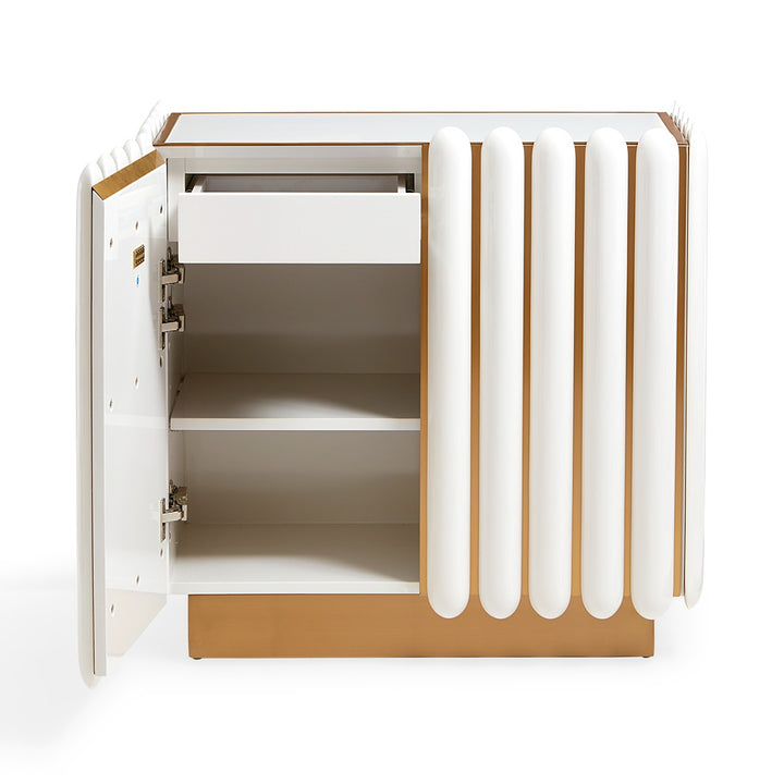 Kiki Cabinet - Ivory & Brass Design Maven 3