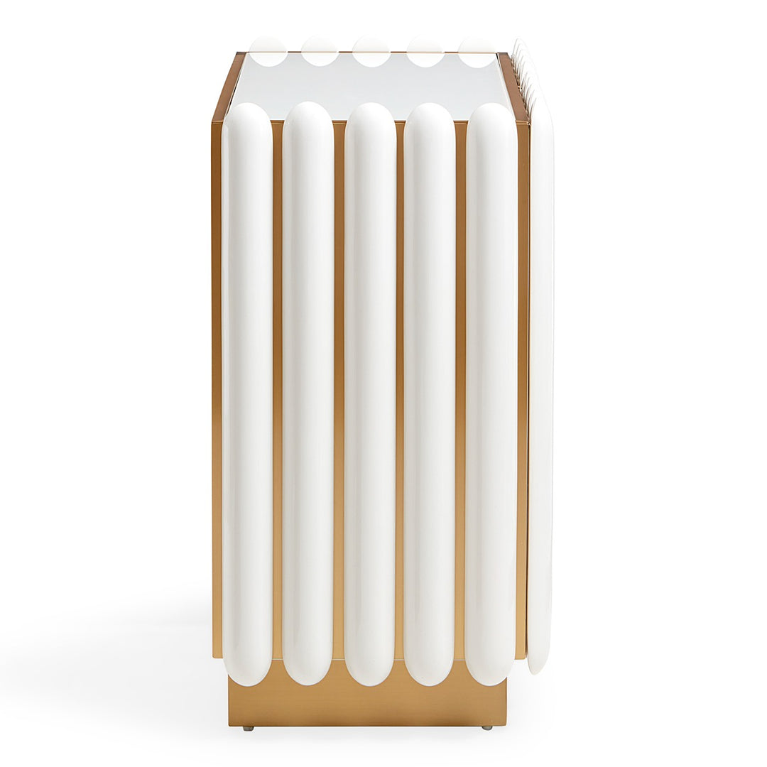 Kiki Cabinet - Ivory & Brass Design Maven 5