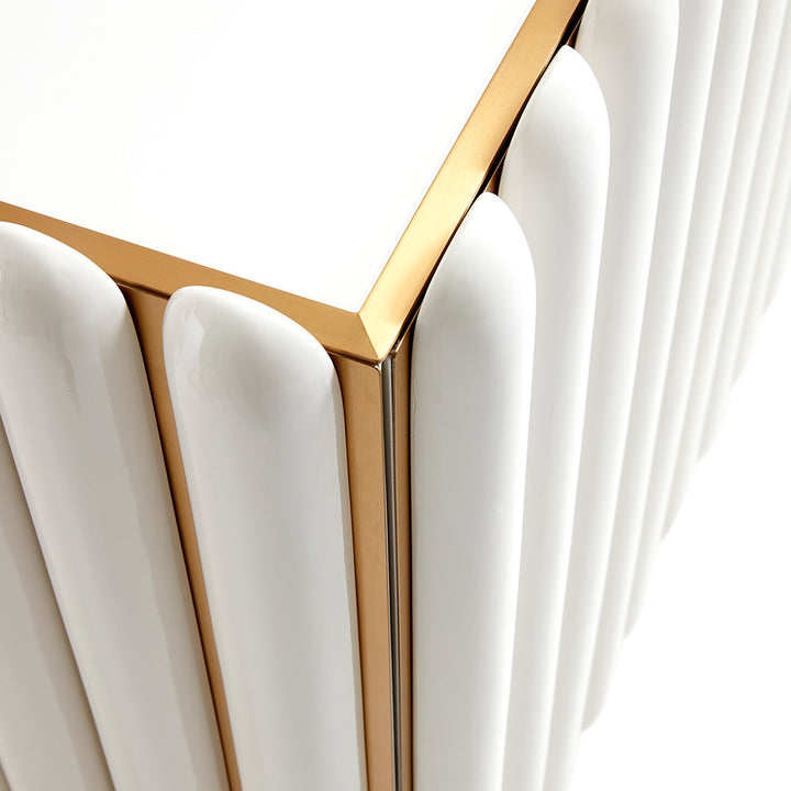 Kiki Cabinet - Ivory & Brass Design Maven 7