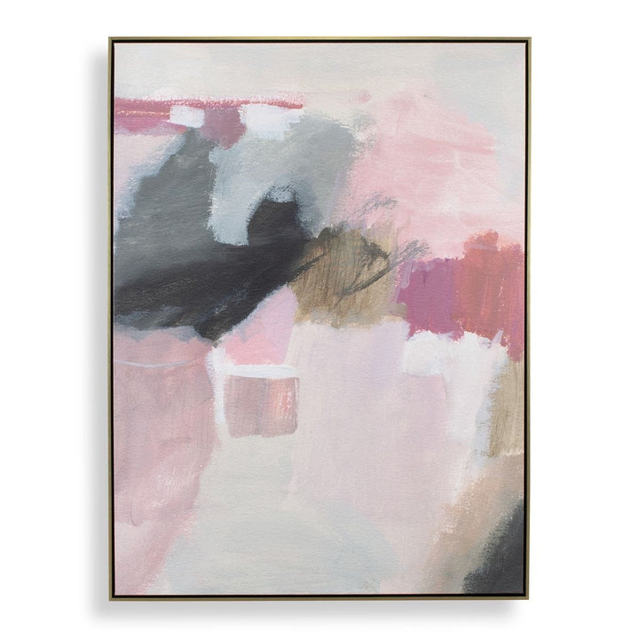 Process Abstract Framed Canvas