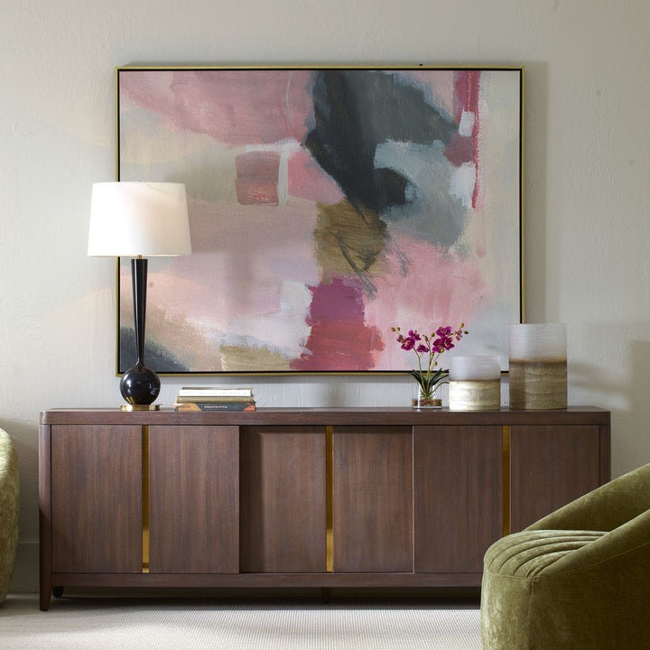 Process Abstract Framed Canvas