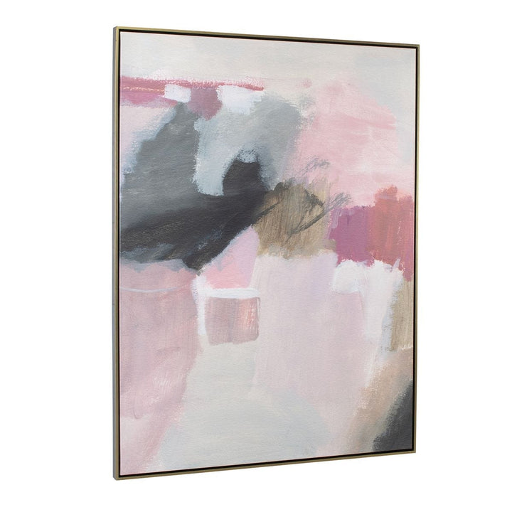Process Abstract Framed Canvas