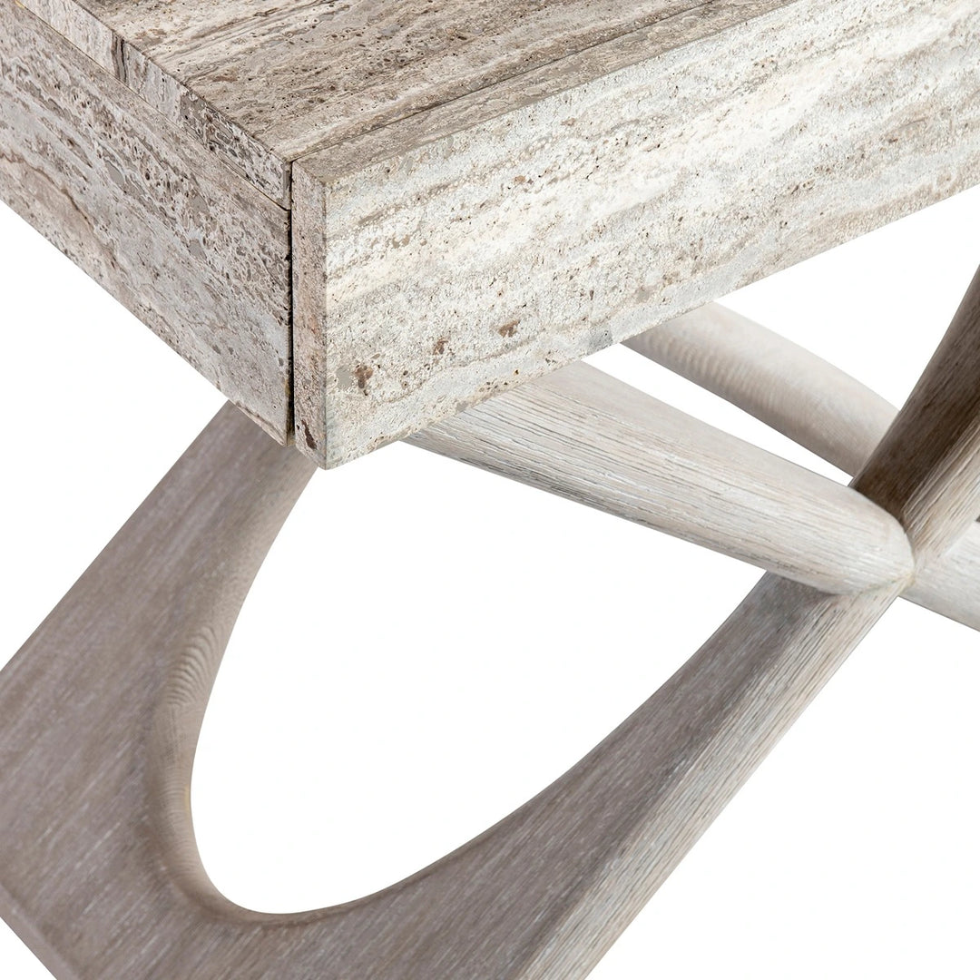 Sereno X Travertine Nightstand