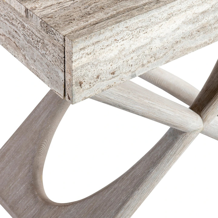 Sereno X Travertine Nightstand