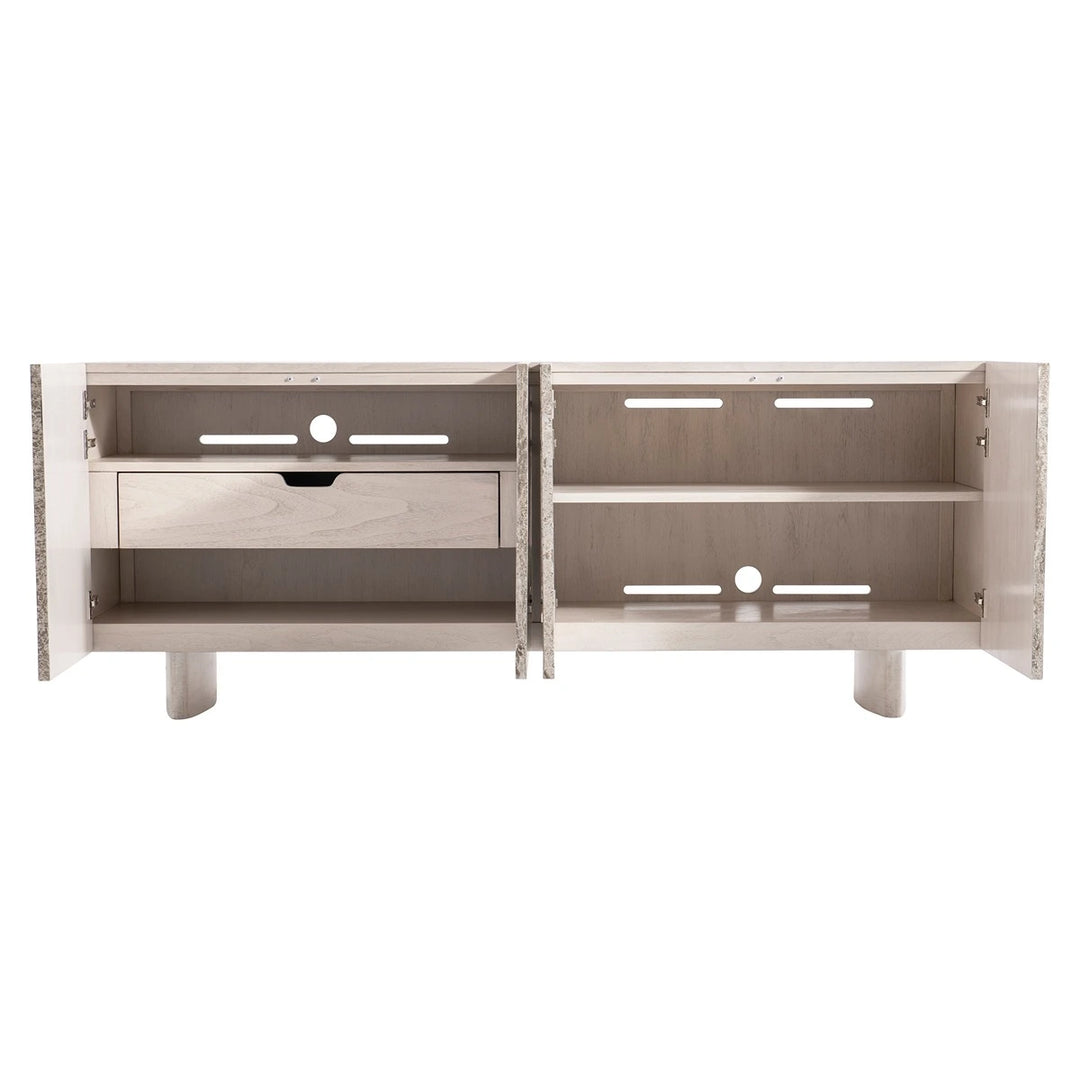 Sereno Travertine Entertainment Credenza