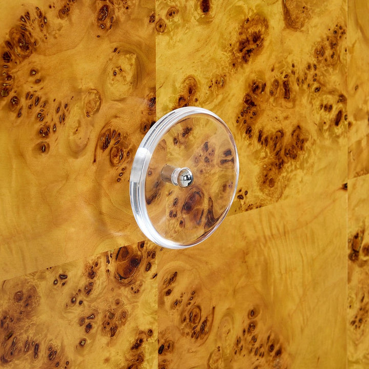 Bond Bar Cabinet - Burled Mappa Wood Design Maven 9