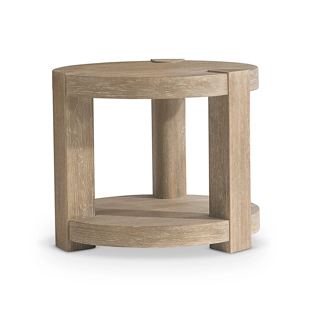 Tribeca Round Side Table - White Oak