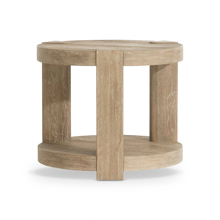 Tribeca Round Side Table - White Oak