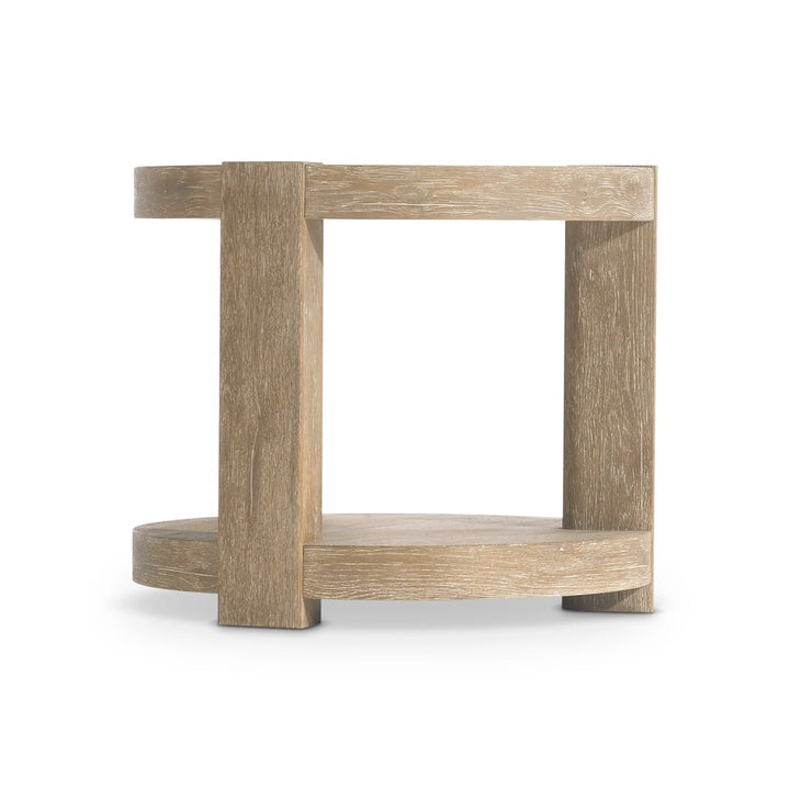 Tribeca Round Side Table - White Oak