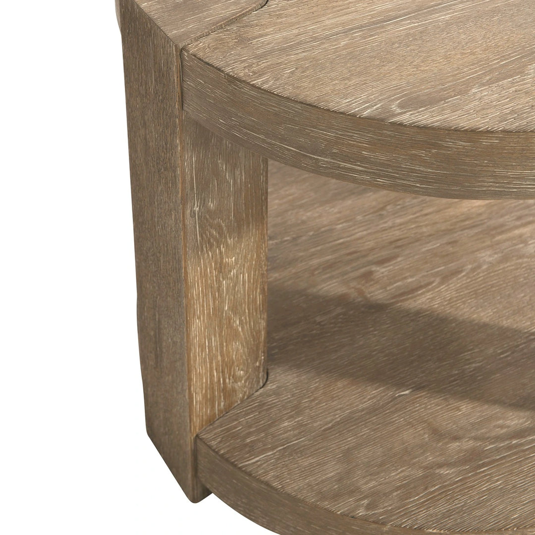 Tribeca Round Side Table - White Oak