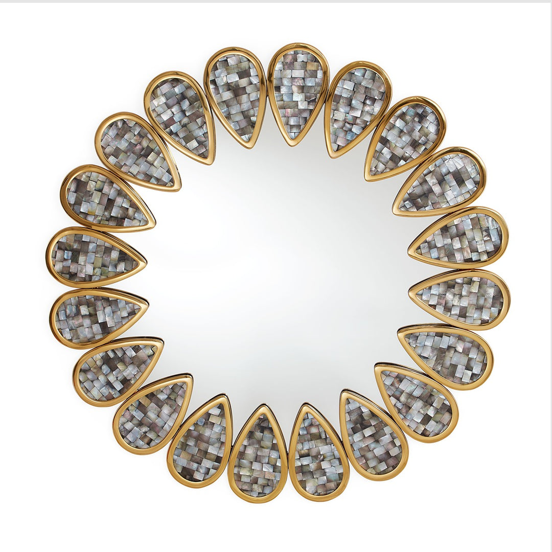 Petal Wall Mirror - Grey Design Maven 1