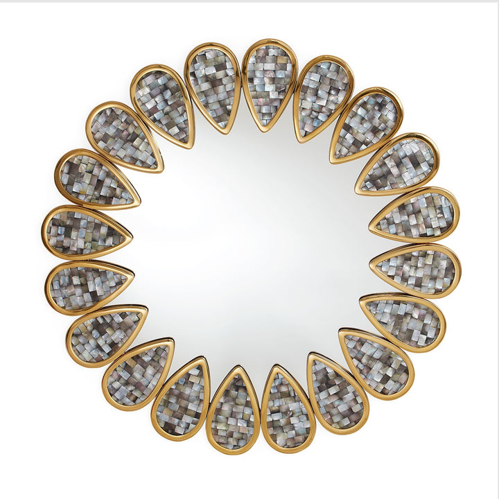 Petal Wall Mirror - Grey Design Maven 1
