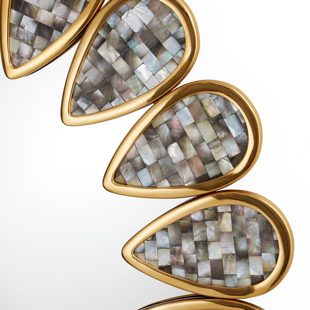 Petal Wall Mirror - Grey Design Maven 6