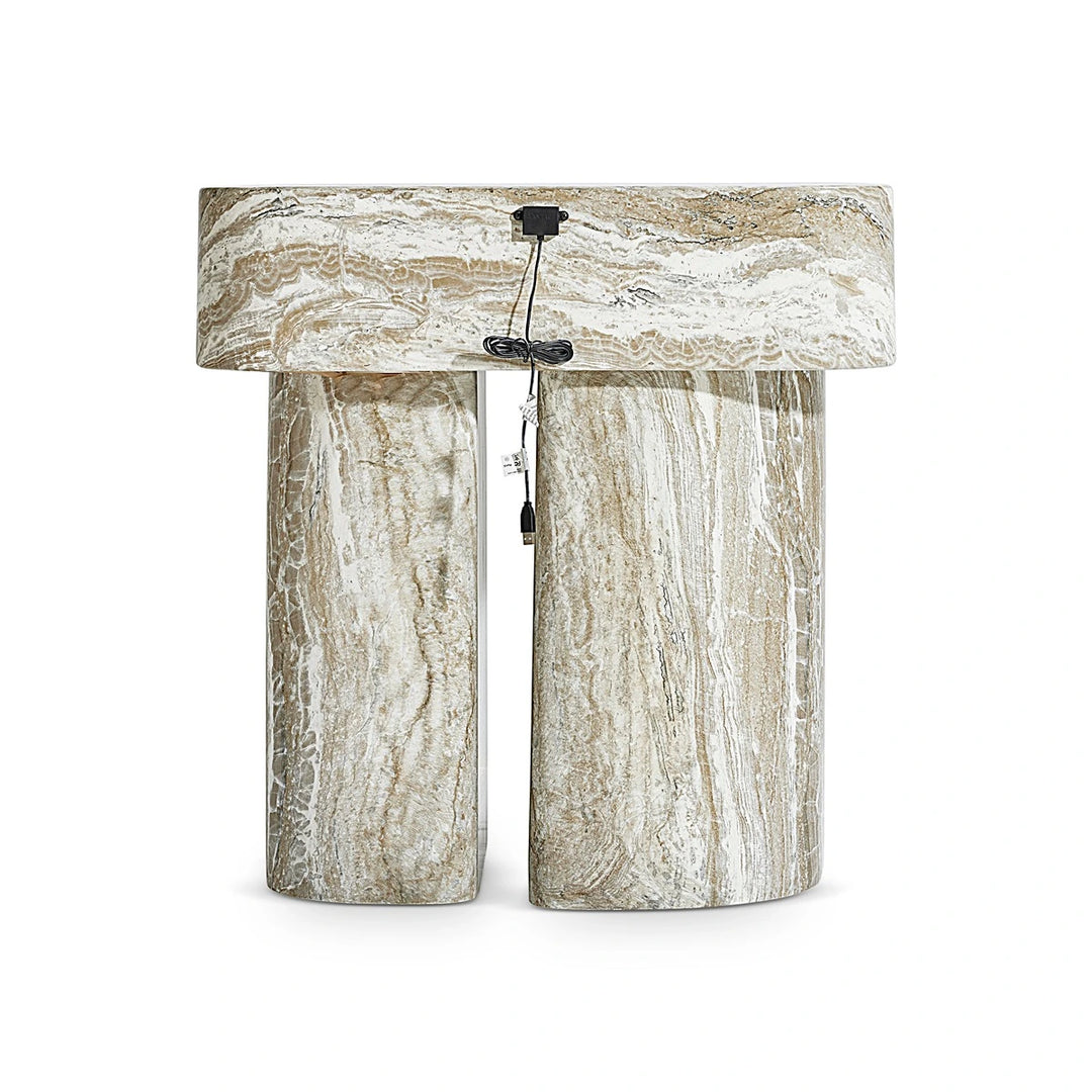 Arcadia Faux Stone Nightstand