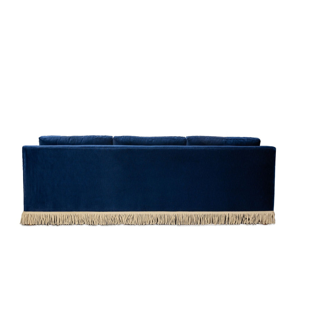 Wright Sofa - Canterbury Navy/Bullion Fringe Design Maven 4