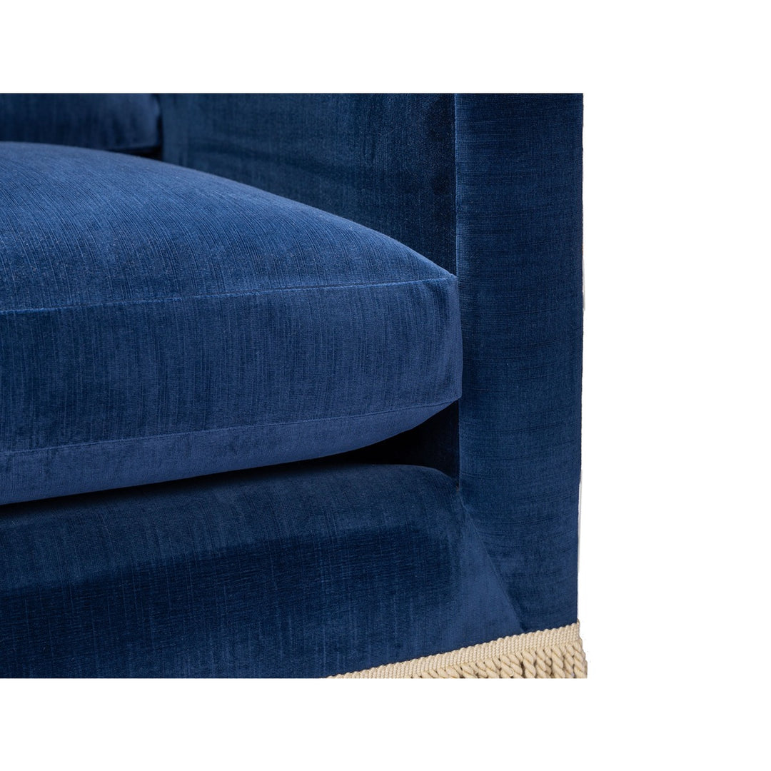 Wright Sofa - Canterbury Navy/Bullion Fringe Design Maven 5