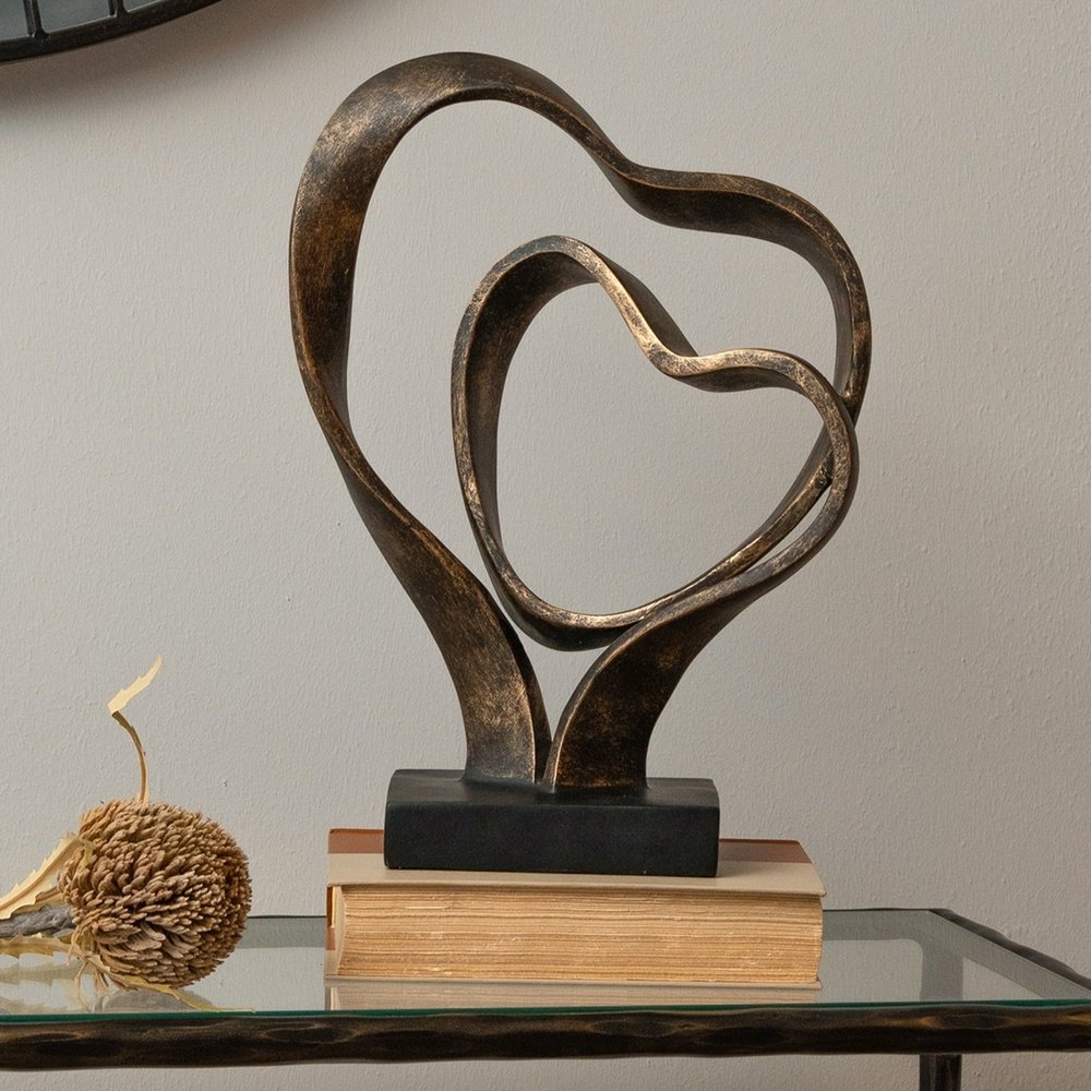 Libra Interiors Double Heart Sculpture