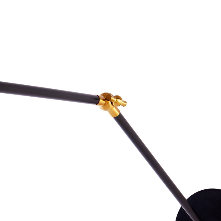 Ripple Articulating Wall Sconce - Orange & Black Design Maven 6