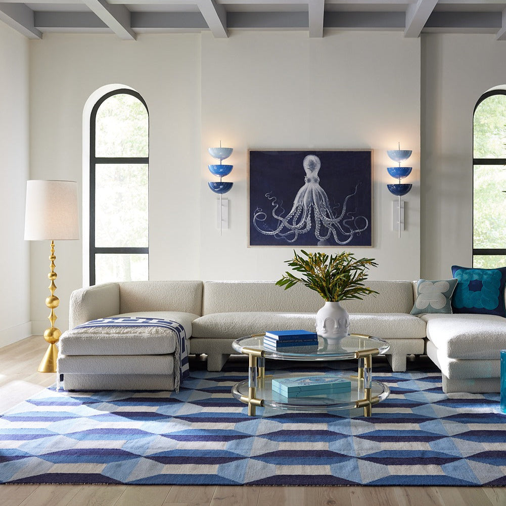 Harlequin Floor Lamp - Antique Brass Design Maven 2