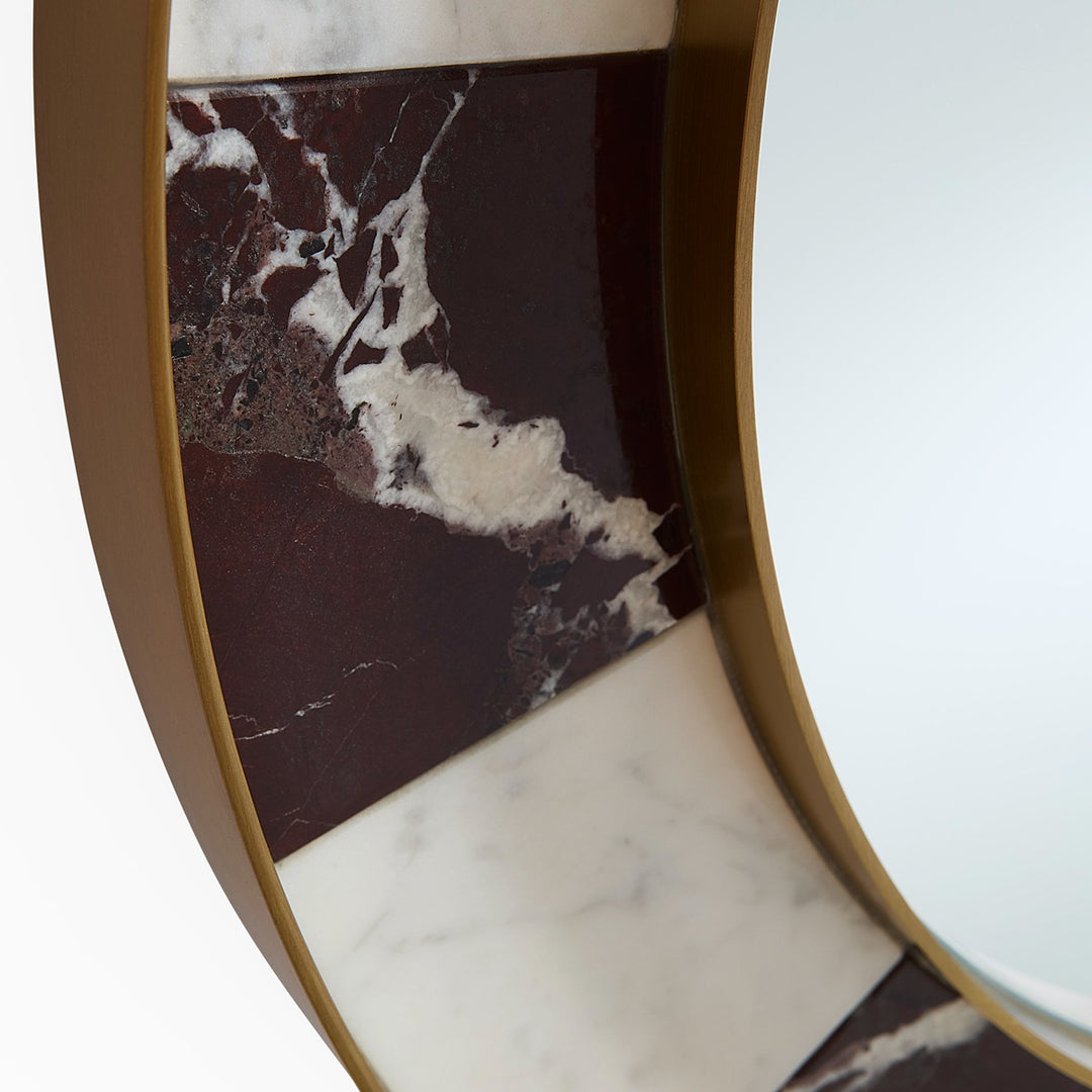 Canaan Mirror - Brown & White Marble Design Maven 4