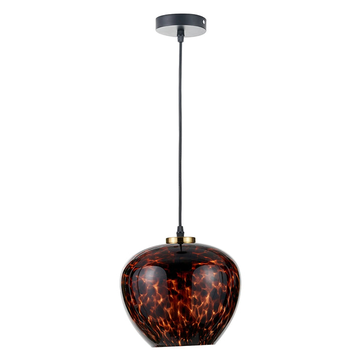 Lucien Tortoiseshell Glass Pendant