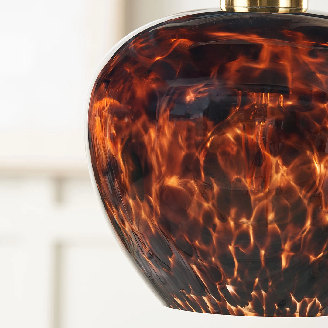 Lucien Tortoiseshell Glass Pendant