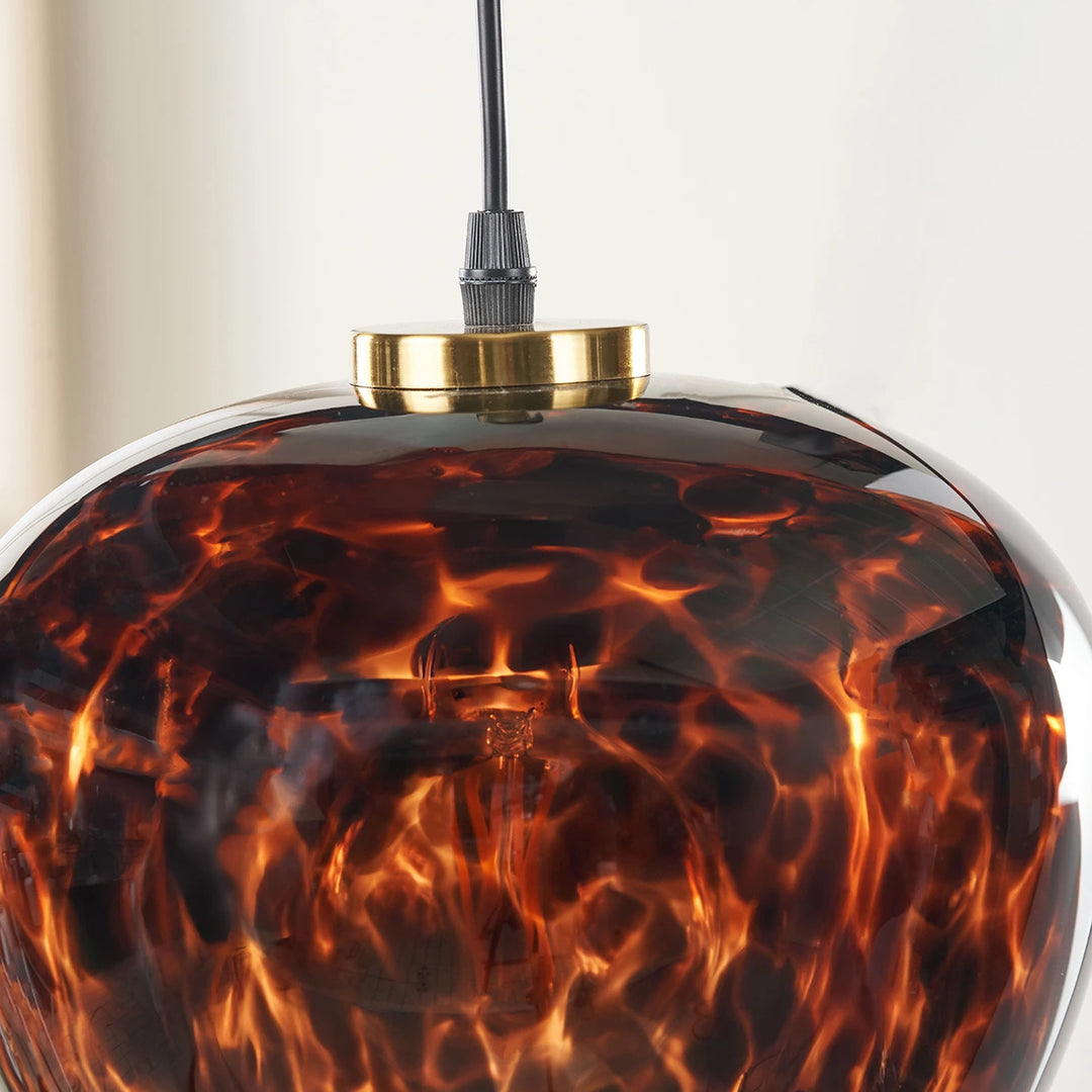 Lucien Tortoiseshell Glass Pendant