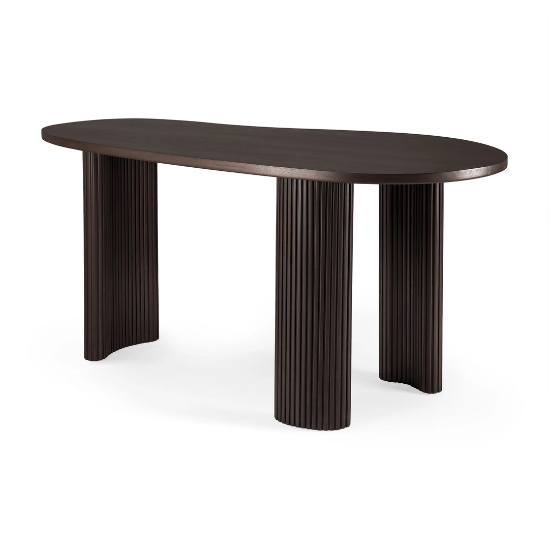 Boomerang Desk - Mahogany