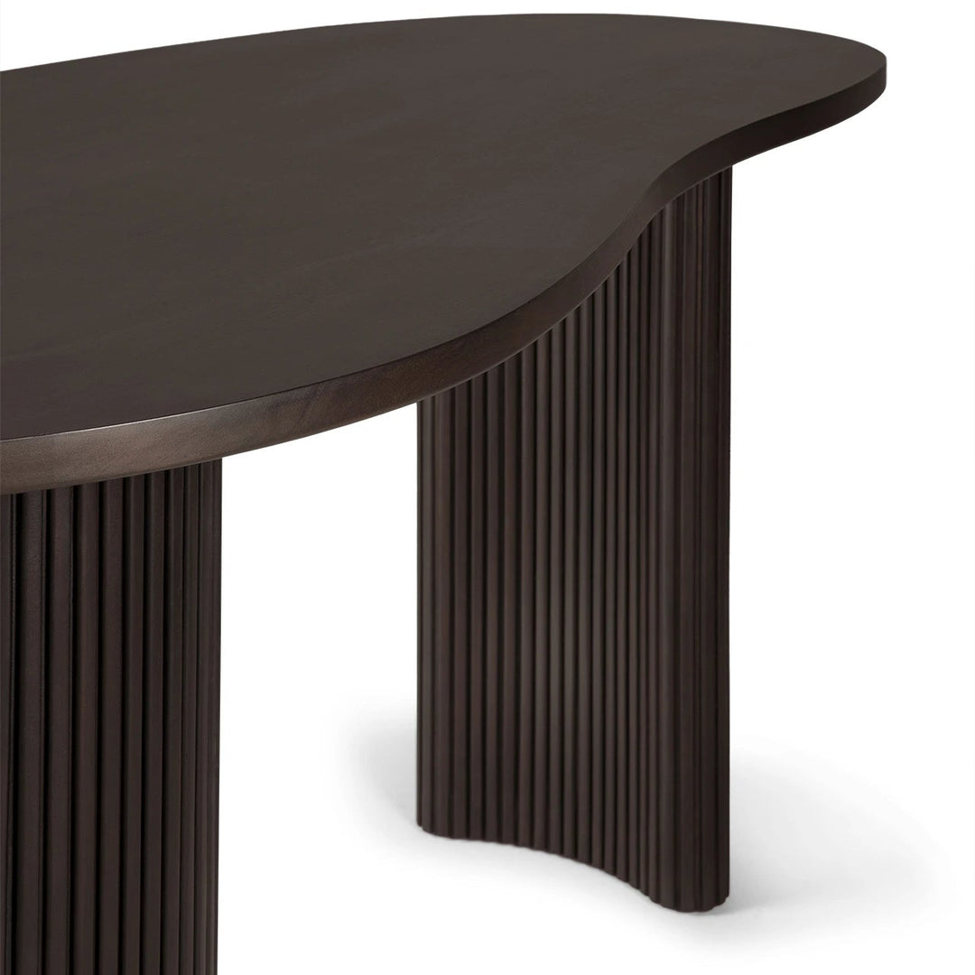 Boomerang Desk - Mahogany