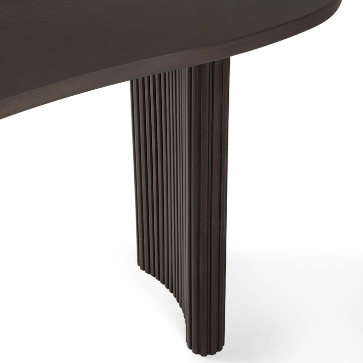 Boomerang Desk - Mahogany