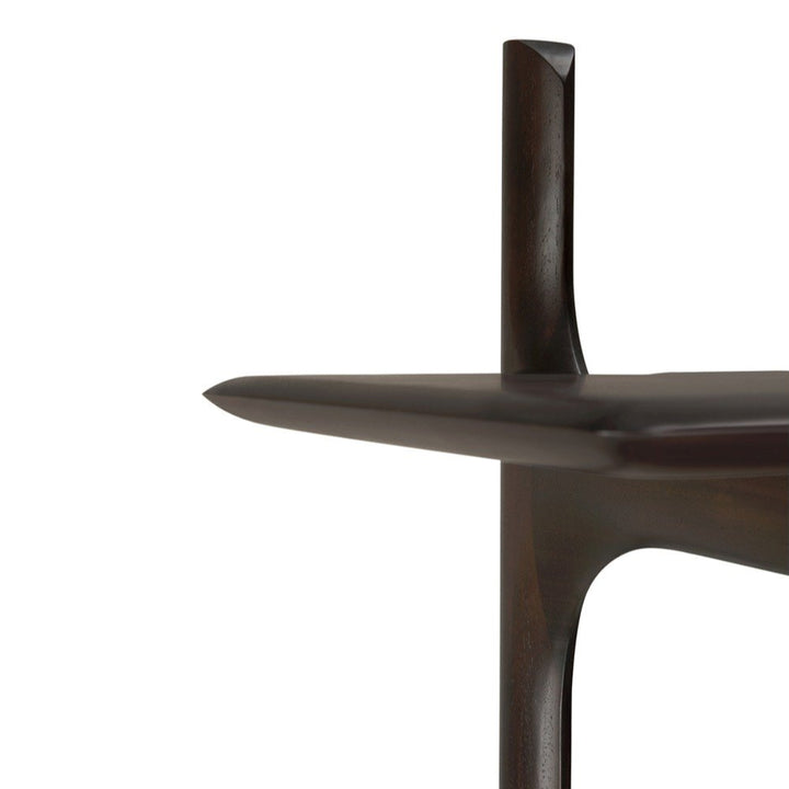 Pi Rack - Dark Brown Varnished Mahogany Ethnicraft 5