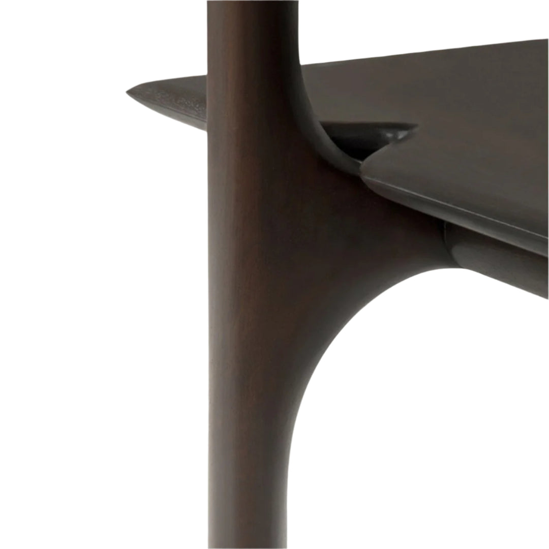 Pi Rack - Dark Brown Varnished Mahogany Ethnicraft 7