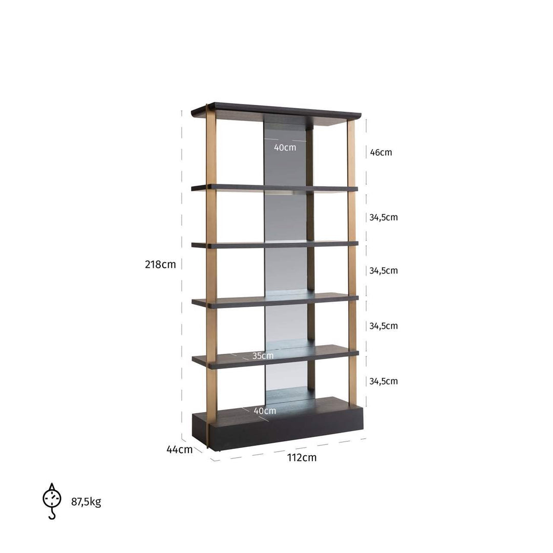 Rigley Display Cabinet - Charcoal Richmond 8