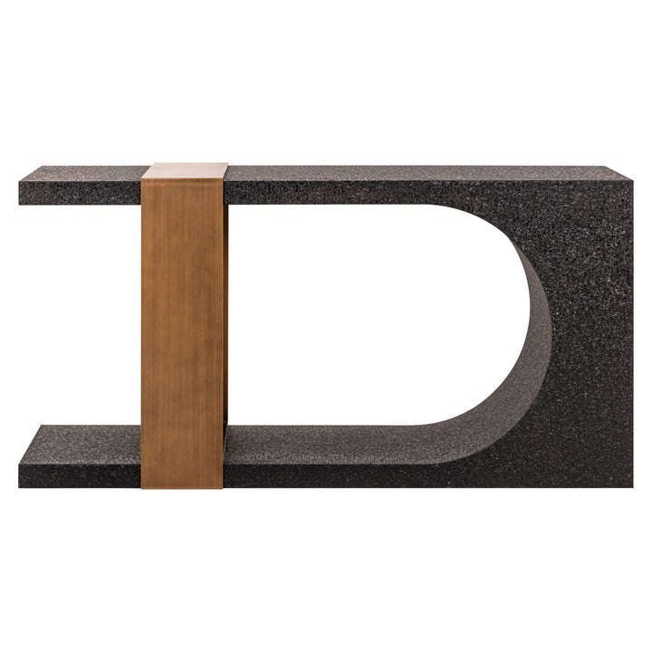 Bazel Console Table - Black & Gold Richmond 1