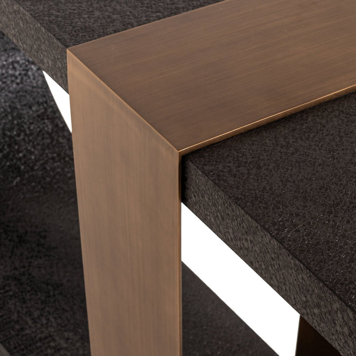 Bazel Console Table - Black & Gold Richmond 5