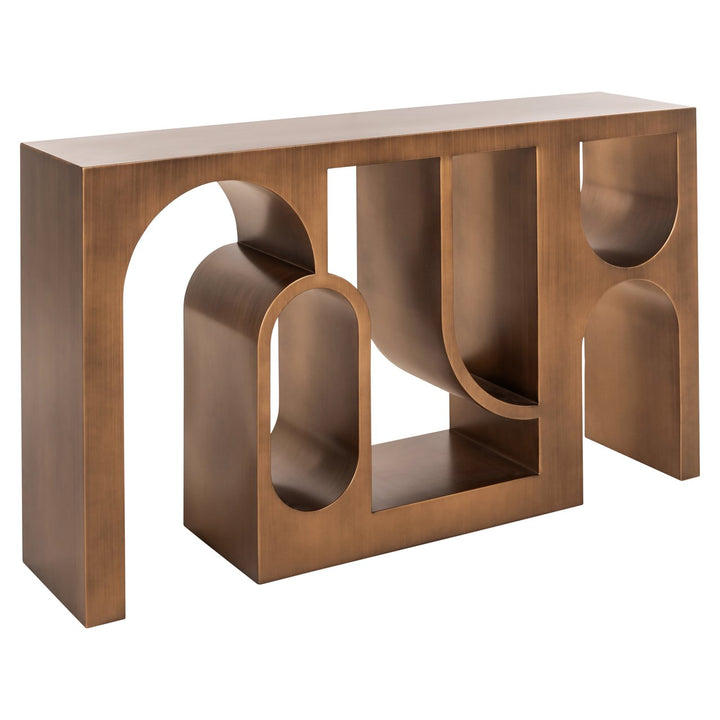 Lugano Console Table - Brushed Gold Richmond 4